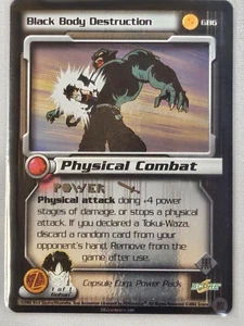 DBZ Black Body Destruction GB6 Foil Capsule Corp Dragon Ball Z Card Rare 2002 - Picture 1 of 3
