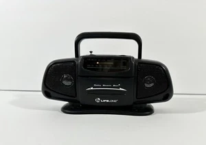 Baby Boom Box Black AM/FM Mini Radio Model 2225 Music Tested Works Lifelong - Picture 1 of 8