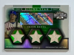 2007 Topps Rising Star #164 Jason Botts Auto Relic 47/50 AR53 - Picture 1 of 2
