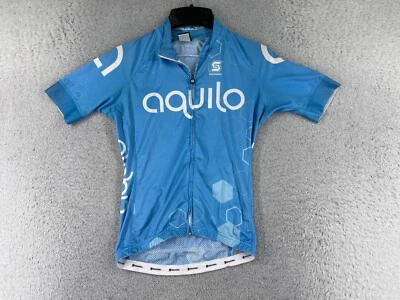 Camiseta Squadra Mujer Azul Cremallera Completa Edición Pro Aquilo 100% Poliéster Bolsillos LEER Foto 1 de 4