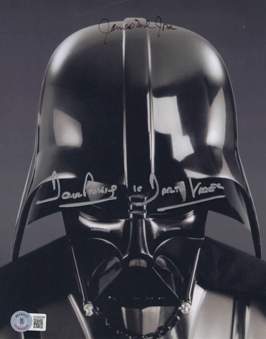 JAMES EARL JONES DAVID PROWSE SIGNED AUTOGRAPH STAR WARS 8X10 PHOTO BAS BECKETT Cover
