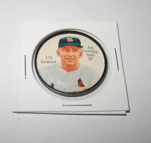 1962 Salada Baseball Pin Coin #173 Joe Cunningham St. Louis Cardinals Near Mint - Picture 1 of 2