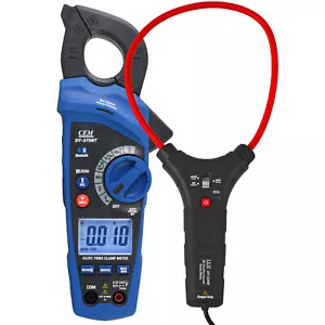Strom Zangen Inklusive Flexible Zange bis 3000A MESSREKORDER BT AC DC TRMS NCV - Bild 1 von 7