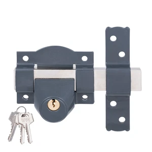 Cerrojo de seguridad Fac 03014030 Gris oscuro Acero 38 mm - Imagen 1 de 1
