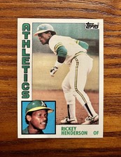 1984 Topps #230 Rickey Henderson MLB Hall of Fame Oakland Athletics 🔥🔥🔥
