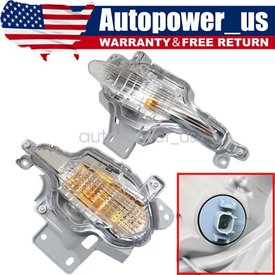 Fit 2017-2018 Mazda 3 / 3 Sport Front Left + Right Side Turn Signal Light 2Pcs - Image 1 of 4