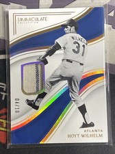 2023 Panini Immaculate HOYT WILHELM GM USED JERSEY/RELIC #d 04/10 GOLD BRAVES