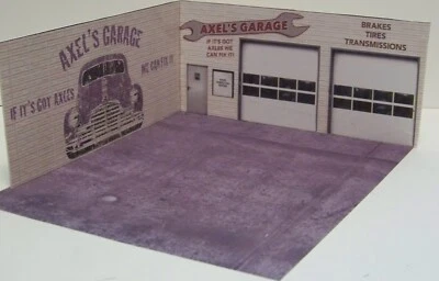Гараж для ремонта автомобиля диорама 1/32, 1/43 - гараж Axel's - Изображение 1 из 4