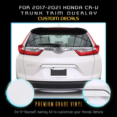 Para Honda CR-V 2017-2021 Maletero Trasero Superposición Gráfico Calcomanía Plana Mate Vinilo Foto 1 de 4