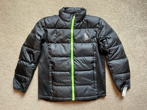 Neu mit Etikett Polo Ralph Lauren Big Pony Active Ocean Daunenjacke Größe Jugend L (14-16 Jahre) - Bild 1 von 12