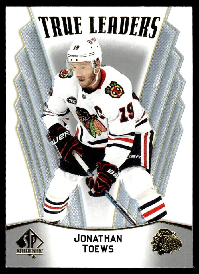 2021-22 SP Authentic True Leaders Jonathan Toews Chicago Blackhawks #TL-6 - Image 1 of 2