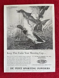 Vintage 1947 Print Ad Du Pont Gunpowders Mallards Werbung - Bild 1 von 7
