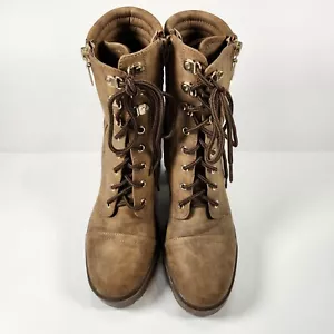 GBG Los Angeles Siana-R High Heel Boots Women Brown 10M Faux Leather Chunky Y2K - Picture 1 of 21