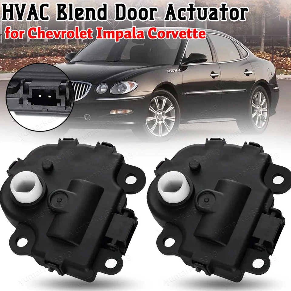 2X Actuador de puerta de mezcla de aire calentador de climatización apto para Chevrolet Impala Corvette 604-108 Foto 1 de 4