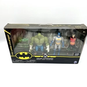DC Swamp Showdown The Caped Crusader Batman Robin Killer Croc 4” 1st Edition - Picture 1 of 6