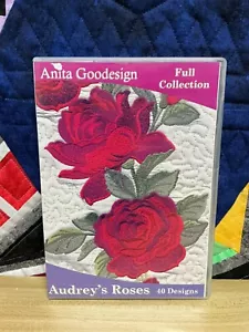 Audrey's Roses Embroidery Design Collection - CD Anita Goodesign (58AGHD) - Foto 1 di 2
