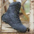Mens Military Zip Lace Up Tactical Camouflage Desert Hiking Ankle Boots