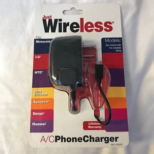 Just Wireless 2009 a/c phone charger-picture lists models usable - Picture 1 of 4