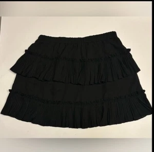 TCEC Rock Rock Rüschen Damen schwarz Größe Small Gummibund neu mit Etikett - Bild 1 von 8