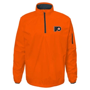 Outerstuff Philadelphia Flyers NHL Boys' Youth (8-20) 1/4 Zip Jacket, Orange - Picture 1 of 4
