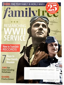 Family Tree Magazine 2025 May/Jun ~WWII Service ~Translate Records ~RootsTech - Picture 1 of 4