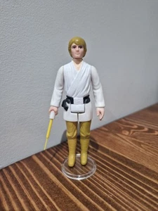 Stunning! Star Wars Vintage Luke Farmboy Brown Hair 1977 Kenner Original Figure - Picture 1 of 6