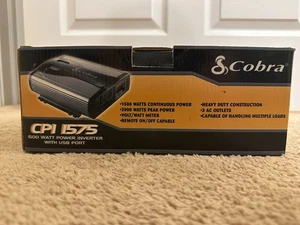 Cobra 1500w Power Inverter with USB Port - CPI 1575 - NEW Open Box - Picture 1 of 13
