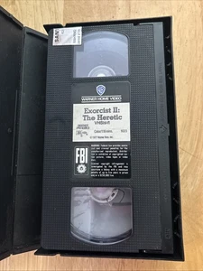 Color 1977 Warner Bros Inc Exorcist 2 The Heretic VHS Kassette Horrorfilm - Bild 1 von 3