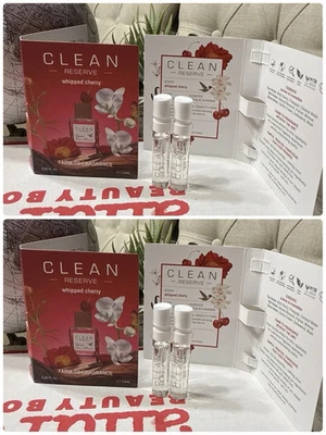 4 Clean Reserve Whipped Cherry Farm-to-Fragrance Eau de Parfum Spray 0,05 Fl Oz AMOSTRA S3 - Imagem 1 de 3