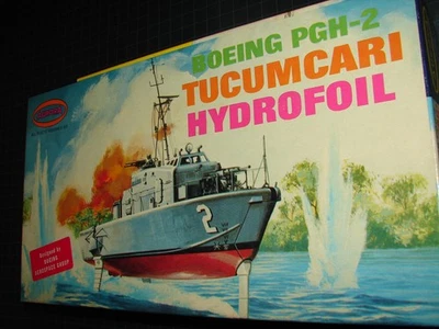 1969 ~ Aurora ~ Boeing PGH-2 TUCUMCARI Hydrofoil ~ FIRST ISSUE ~ Hard Box - Image 1 of 4