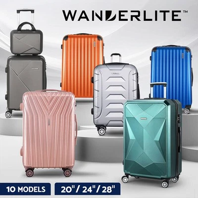 Wanderlite Luggage Set Suitcase Sets 1/2/3pc Carry On TSA Hard Case Lightweight - image 1 of 4