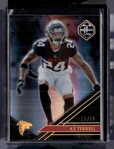 2022 LIMITED SILVER /99 AJ TERRELL FALCONS - Picture 1 of 1