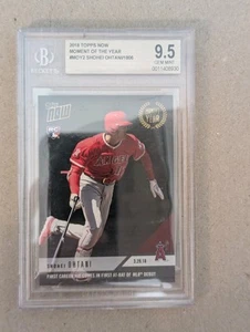 2018 Topps Now - Shohei Ohtani #MOY-2 Moment of the Year /1806 (BGS 9.5) - Picture 1 of 5