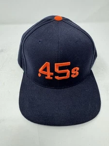 Houston Colt .45s Astros Royal Retros blau orange Ära Druckknopflasche Mütze, Am. Nadel - Bild 1 von 6