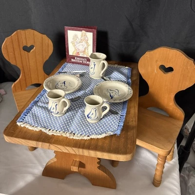 CONJUNTO DE CERÂMICA AMERICAN GIRL- KIRSTEN-NOVO NA CAIXA - Imagem 1 de 4