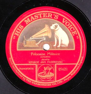 Paerewski. Chopin (Polonaise op. 40.1). HMV 05621. NM(-) - Picture 1 of 1