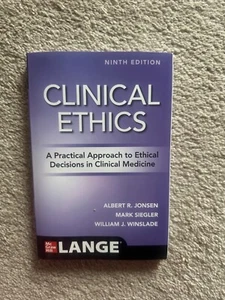 Clinical Ethics: A Practical Approach to Ethical...by Jonsen, Like new PB 9th ed - Foto 1 di 3