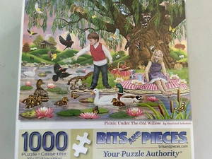 Bits and Pieces Puzzle "Picknick unter der alten Weide" 1000 Teile; NEU in Box - Bild 1 von 6