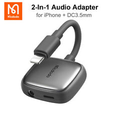 Mcdodo 2-In-1 Audio DAC Adapter for iPhone to 3.5mm Splitter Music Calls Charge