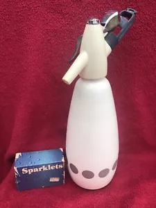 Vintage 1974 SPARKLETS BOC Soda Syphon Cream + Bulbs + Bulb Holder + 31.5 cm - Picture 1 of 6