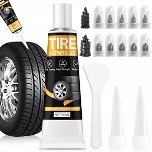 Tire Repair Glue,Black Tire Sidewall Repair Glue Rubber Cement Tire Repair Tire - Picture 1 of 7