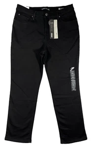Lee Platinum Label Classic Fit Straight Leg Black Pants Women’s Petite Size 14 - Picture 1 of 20