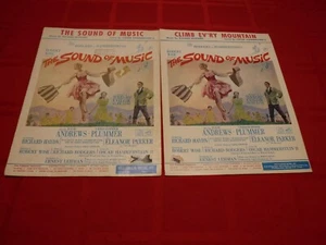 Partitura musical de 1959 de Rodgers Hammerstein de Sound of Music Climb Ev'ry Mountain - Imagen 1 de 10