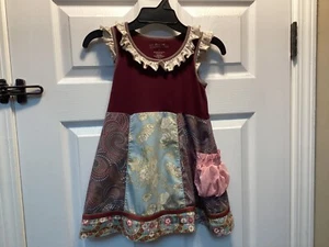 Matilda Jane Multicolor Floral Sleeveless Dress Girl's Size 4 - Picture 1 of 5