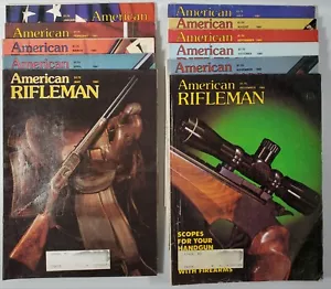 11 Vtg THE AMERICAN RIFLEMAN Lot Official 1981 NRA Magazine Rifle Pistol - Picture 1 of 2