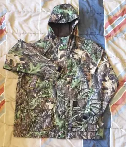 BROWNING Hydro Fleece Gore-Tex Hooded Camo Hunting Jacket Men's Medium Realtree - Picture 1 of 11