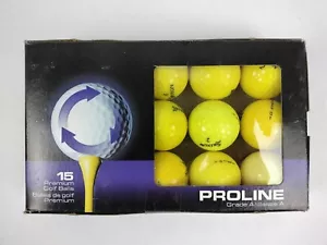 Srixon Nitro Proline Grade A Premium Golf Balls Recycled Neon Yellow 15 New - Picture 1 of 6