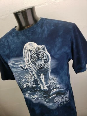 VTG Rainforest Cafe White Tiger All Over Print T-Shirt Mens Large Trump Plaza - Image 1 of 4