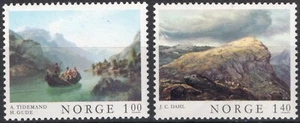 1260 Norway 1974, NK 729-30, MNH Art of painting, SC #633-34, MI 681-82. - Picture 1 of 1