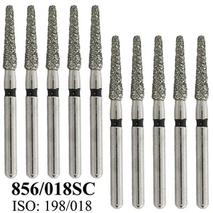 Fresa dental de diamante cónica de extremo redondo 856/018SC fresas súper gruesas rebabas de alta velocidad - Imagen 1 de 15
